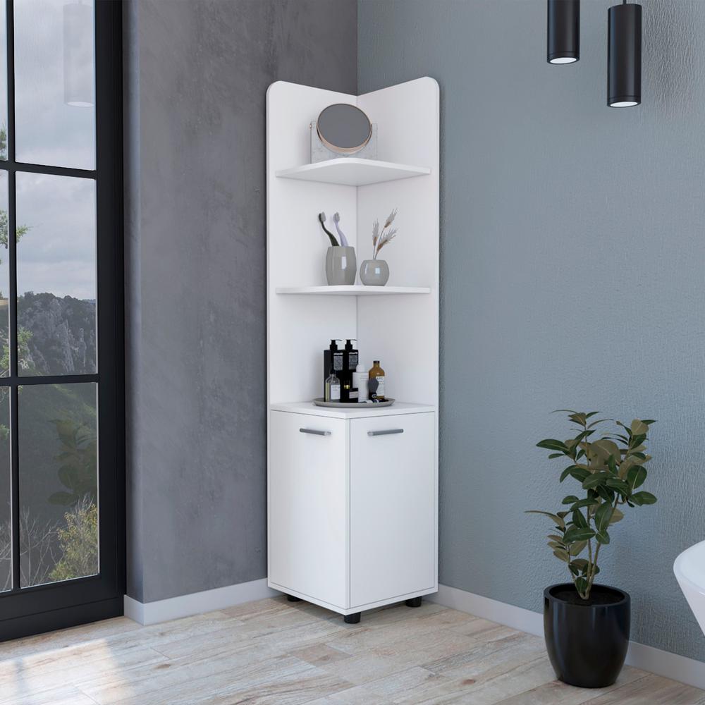 Sunriver Corner Shelf with Cabinet. Picture 4