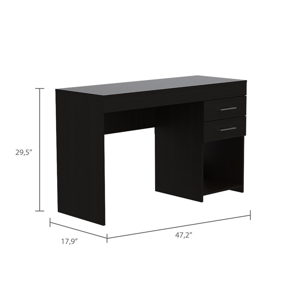 Austin Computer desk with two drawers. Picture 3
