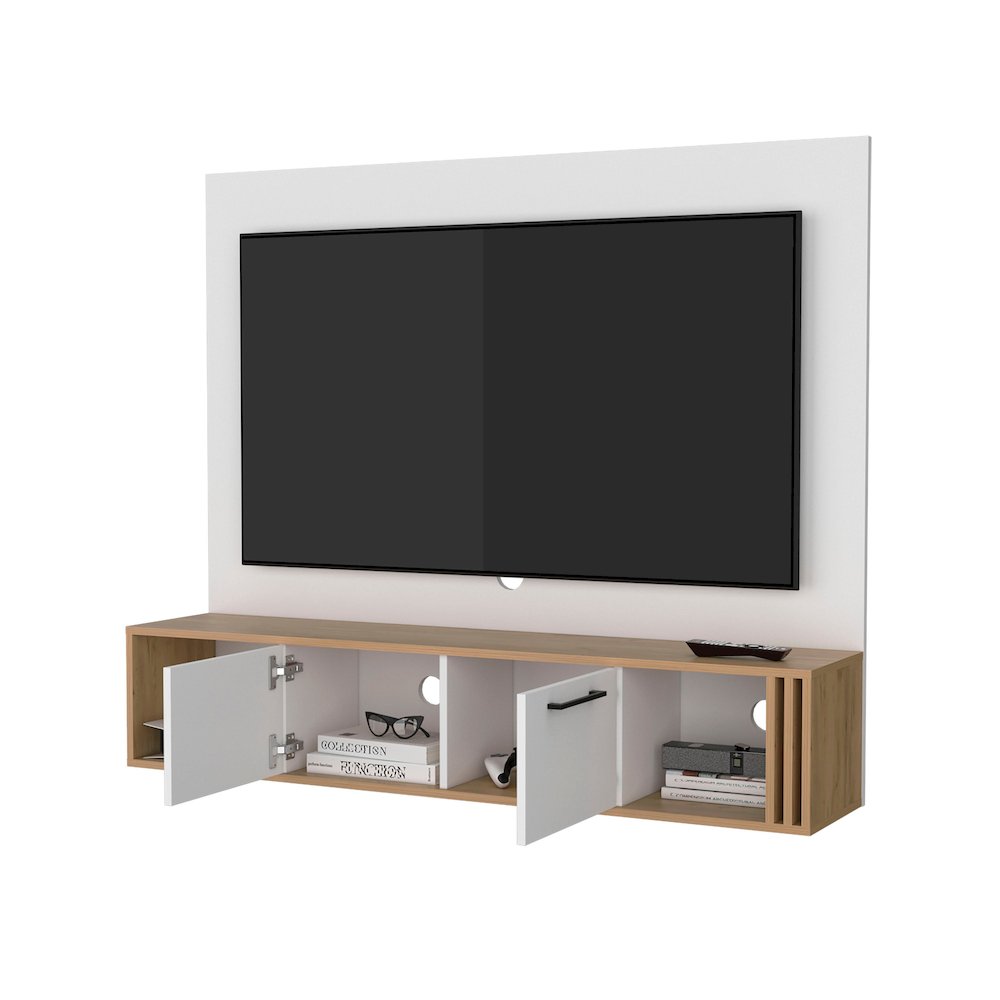 Lesslie Entertainment Center Multistorage and Cable Management. Picture 8