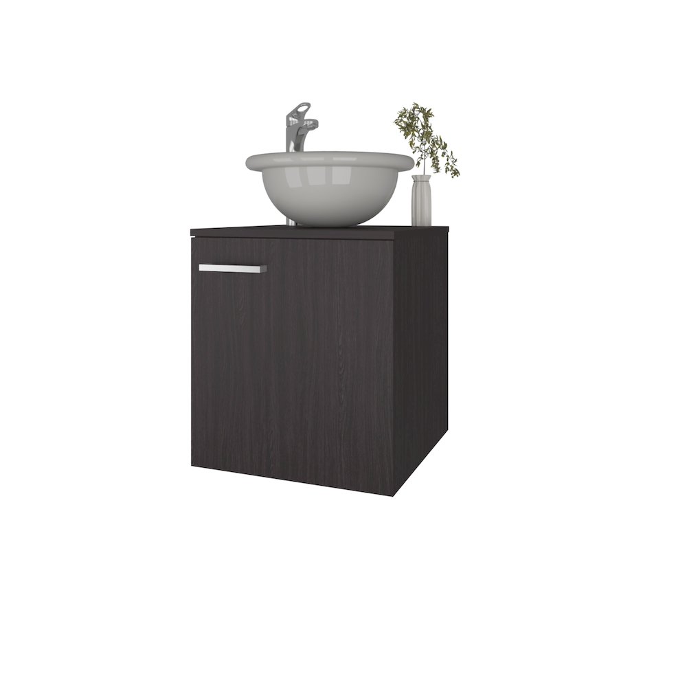 Pirtleville  Bathroom Vanity with Integrated Sink and Faucet, Wengue. Picture 5