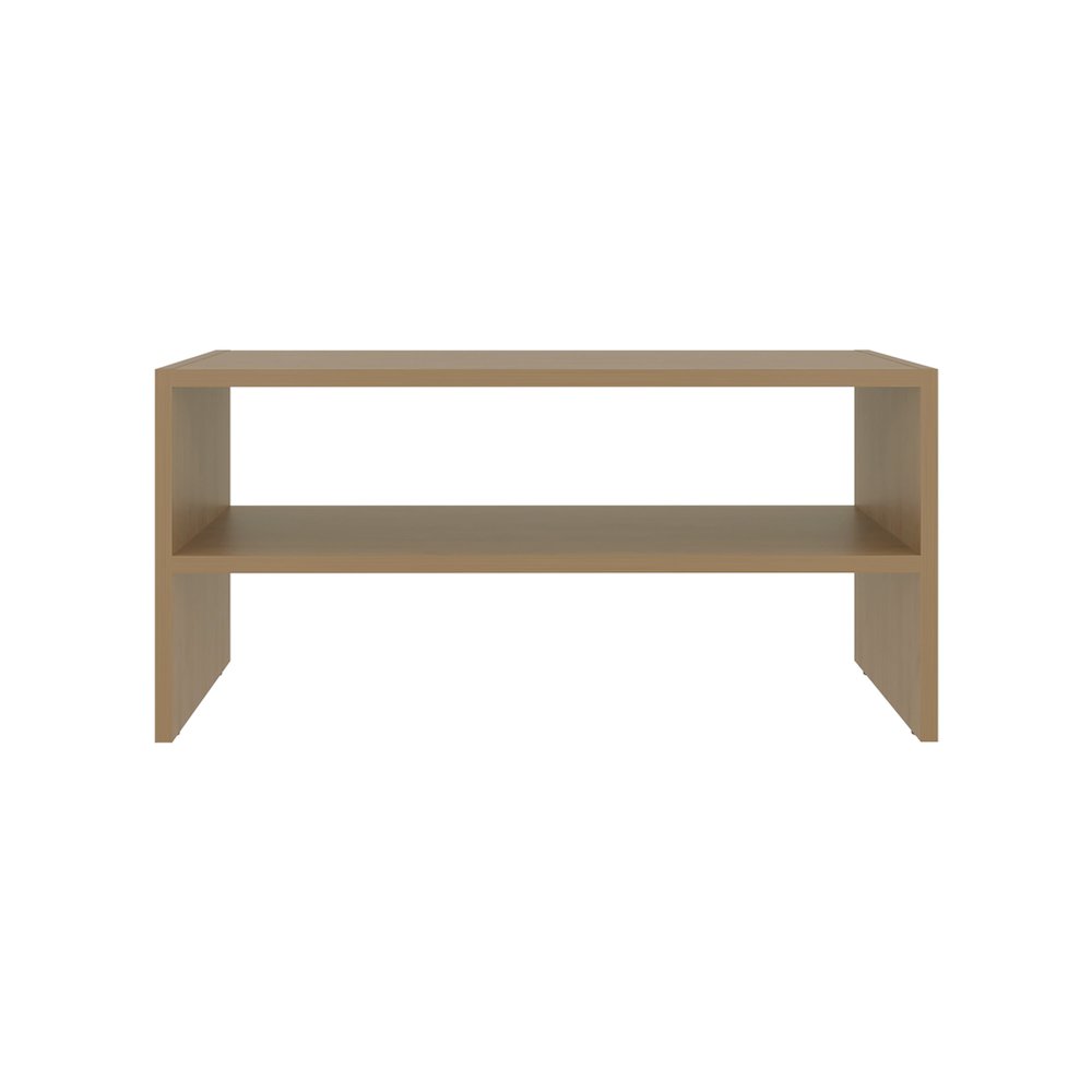 Shoe Rack, 2 Open Shelves, Low Horizontal Design, Freestanding Unit, Wenge. Picture 2