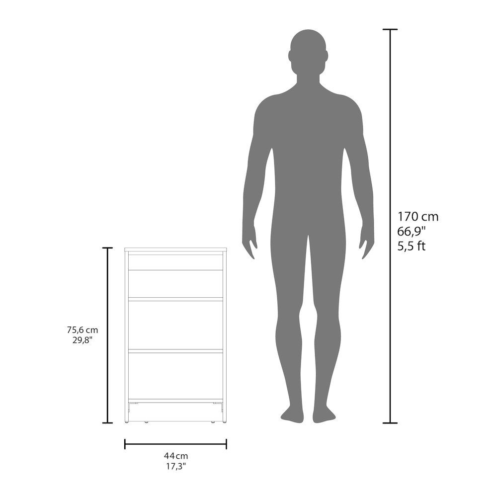 McNeal Freestanding Bathroom Shelf With Open Storage, Wenge. Picture 5