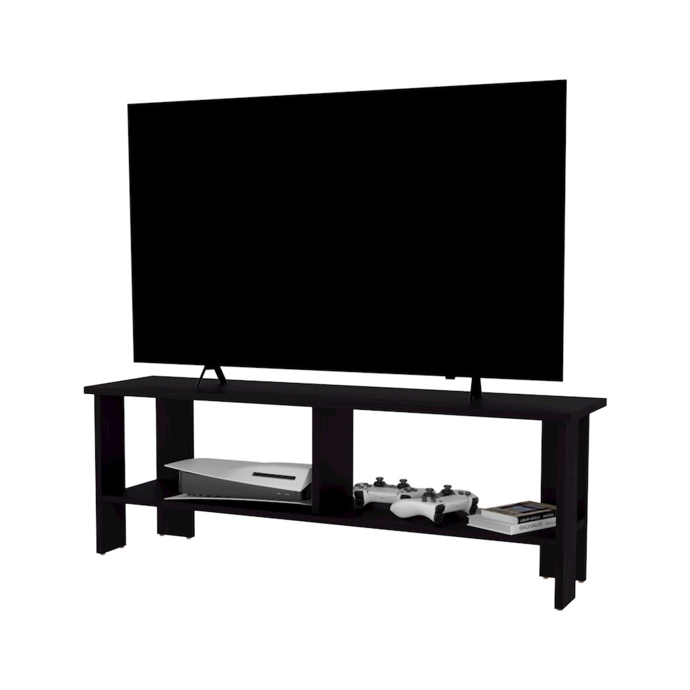 Cope TV Stand with Open Storage, TV Capacity 65", Wengue. Picture 4