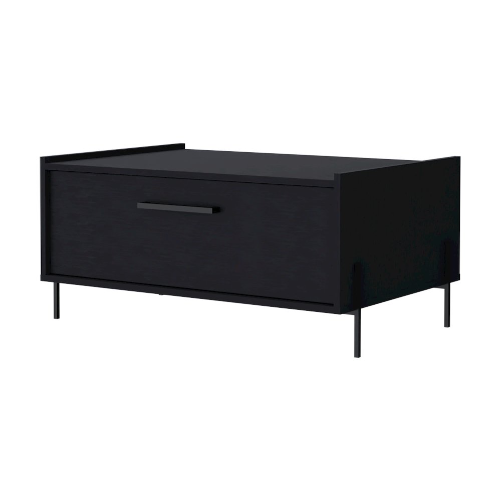 Glendale Coffee Table with Flip-Down Door in Melamine, Wenge. Picture 1