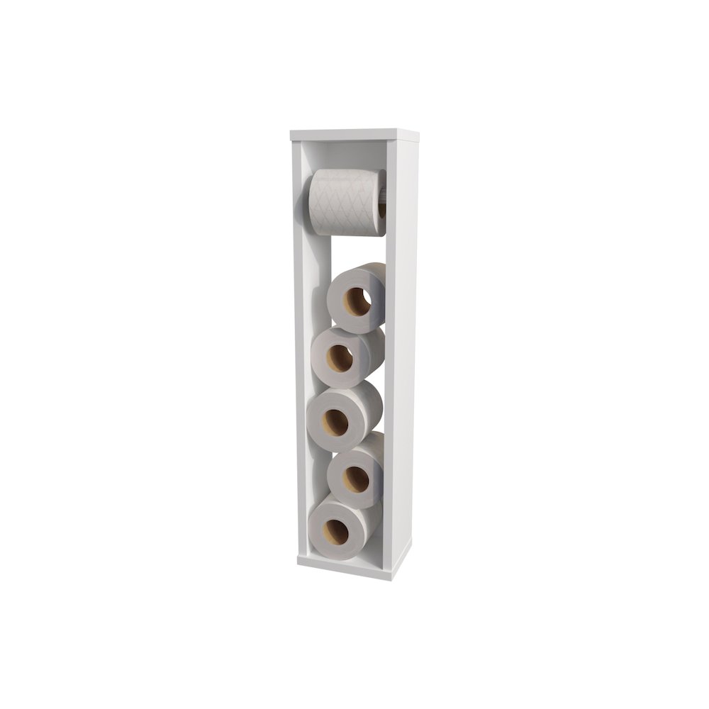 Supai Toilet Paper Holder in Melamine, White. Picture 3
