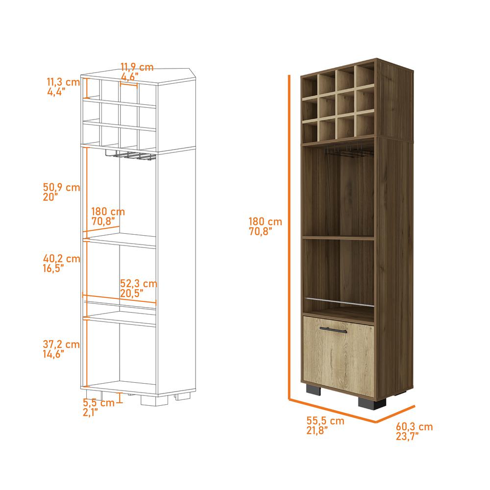 Aubree Corner Bar Cabinet. Picture 5