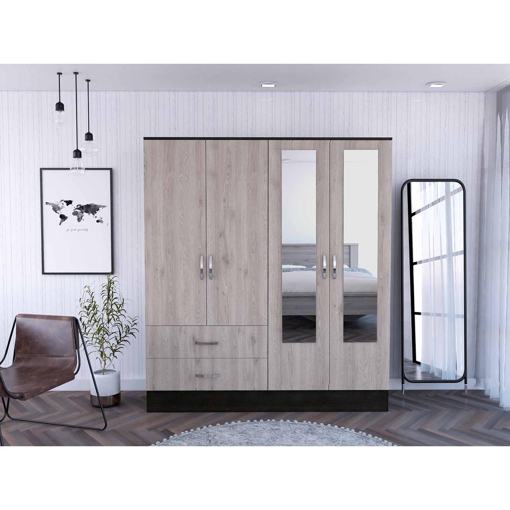 Florencia L Mirrored Armoire. Picture 4