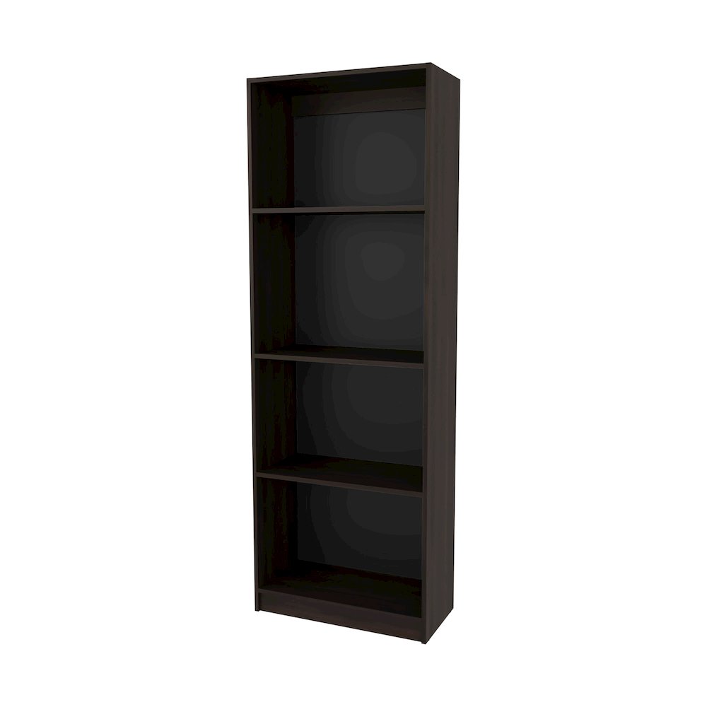 Bear Flat Bookcase with Open Storage and 4 Shelves ,Stained Walnut. Picture 5