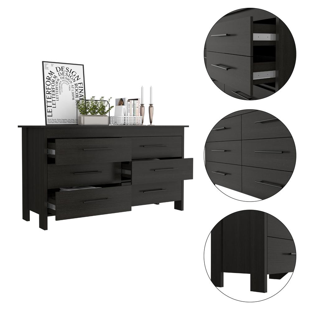 Luxor 6 Drawer Double Dresser. Picture 2