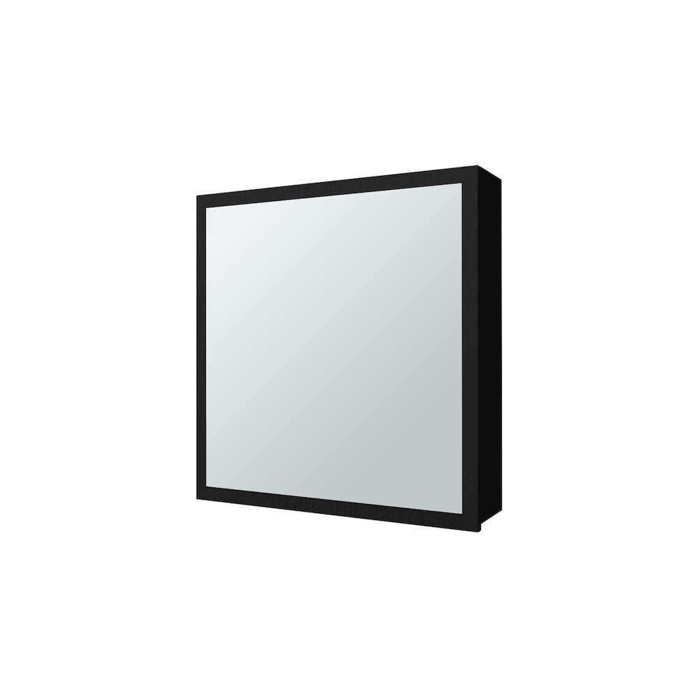 Morenci Medicine Cabinet With Included Mirror And 1 Door, Wenge. Picture 1