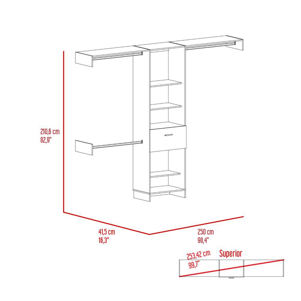 Hybrid 250 Closet System. Picture 3