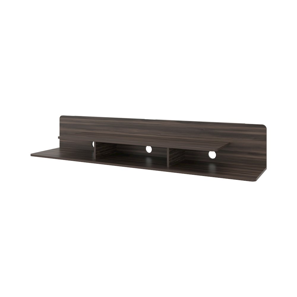 Dragon Tv Stand with Open Storage, Stained Walnut. Picture 4