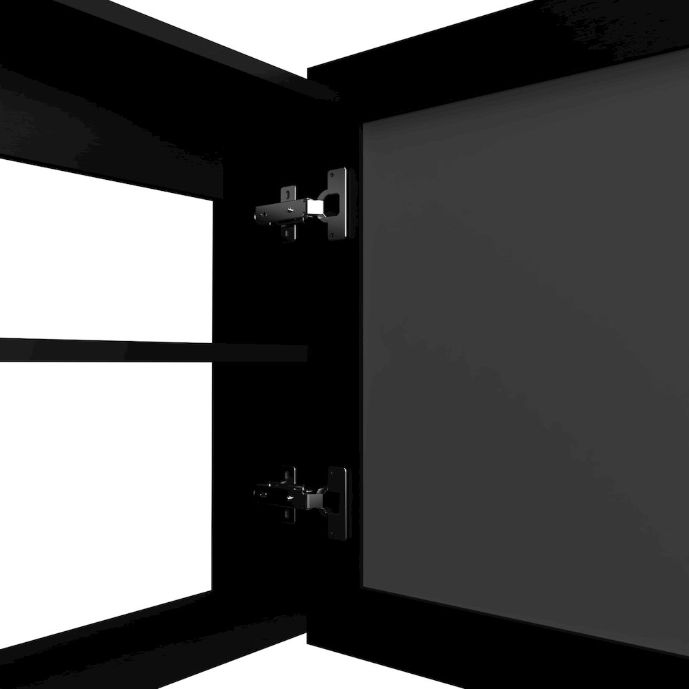 Payson Medicine Cabinet in Melamine With Included Mirror, Wenge. Picture 4