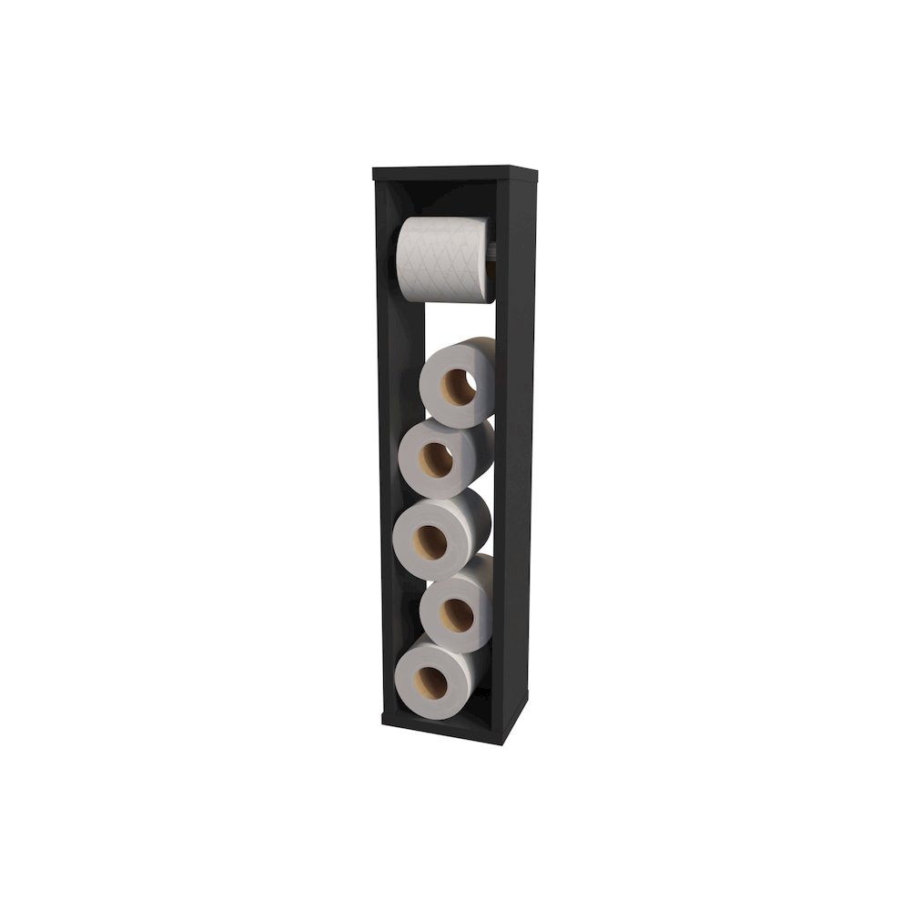 Supai Toilet Paper Holder in Melamine, Wenge. Picture 3