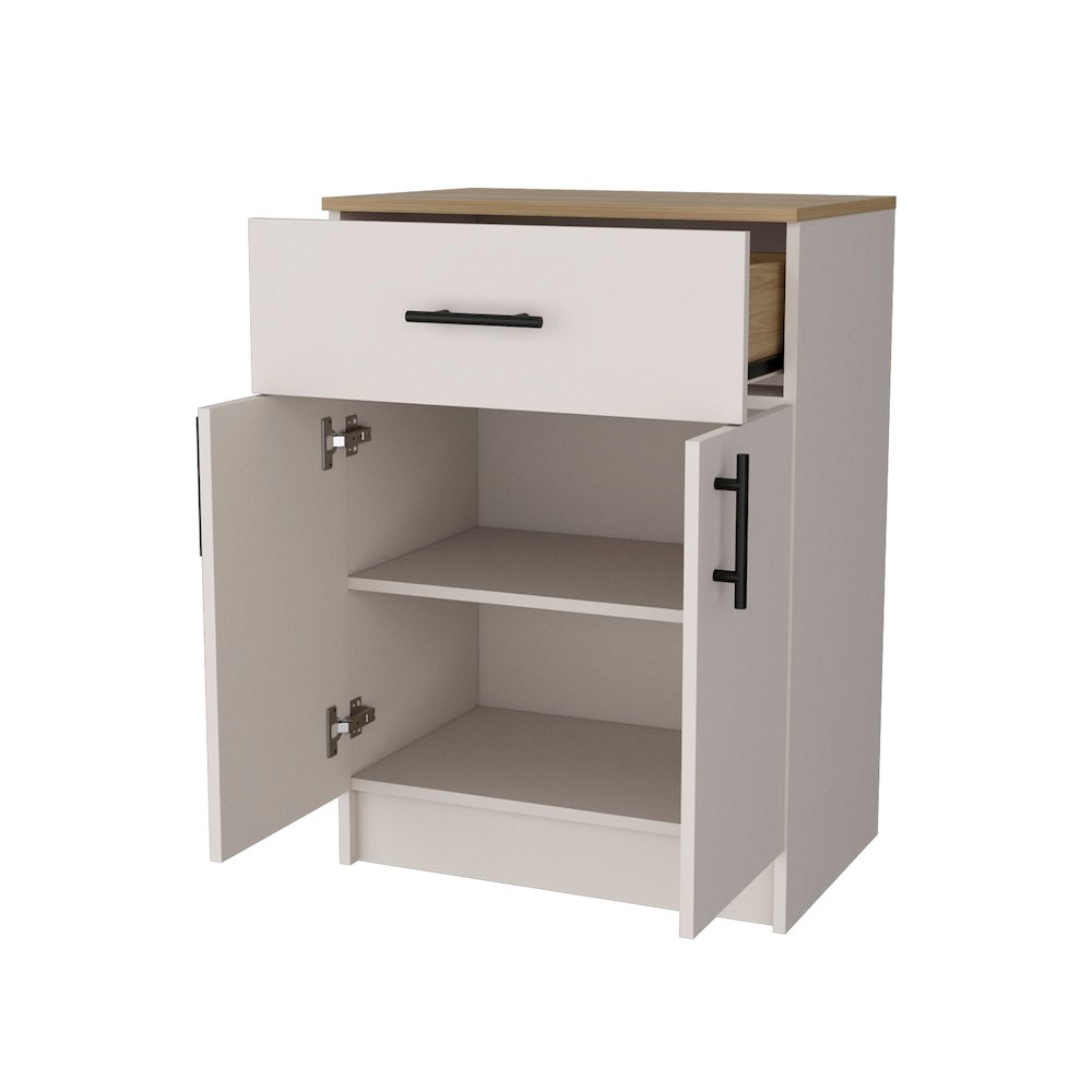 Cope kitchen Pantry in melamine with 2 doors and 1 drawer.. Picture 6