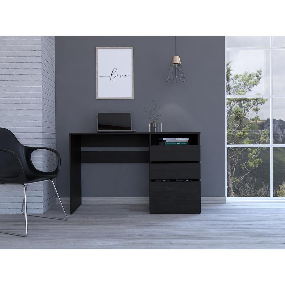 Louisiana Computer Desk with three drawers. Picture 4