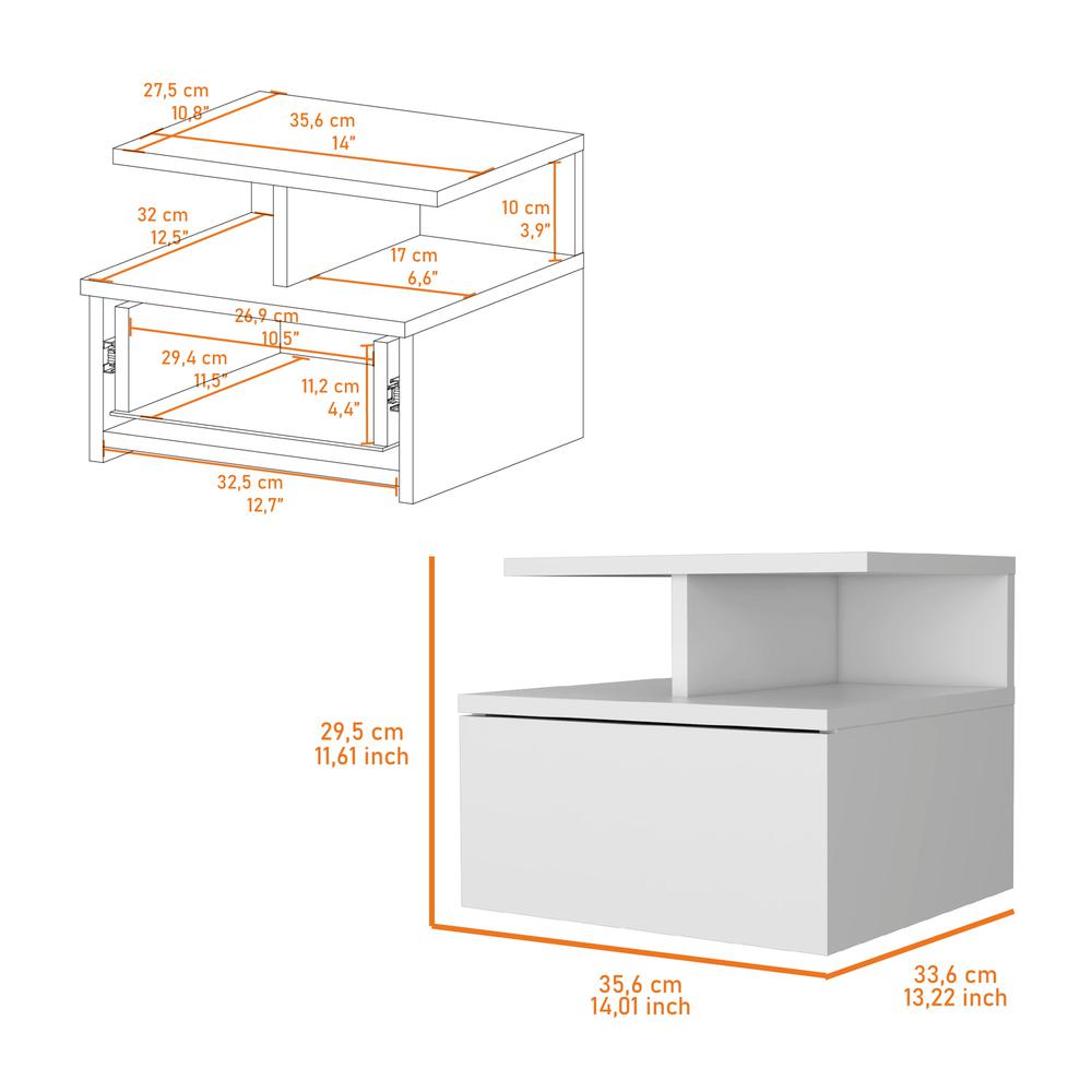 Augusta Floating Nightstand. Picture 3