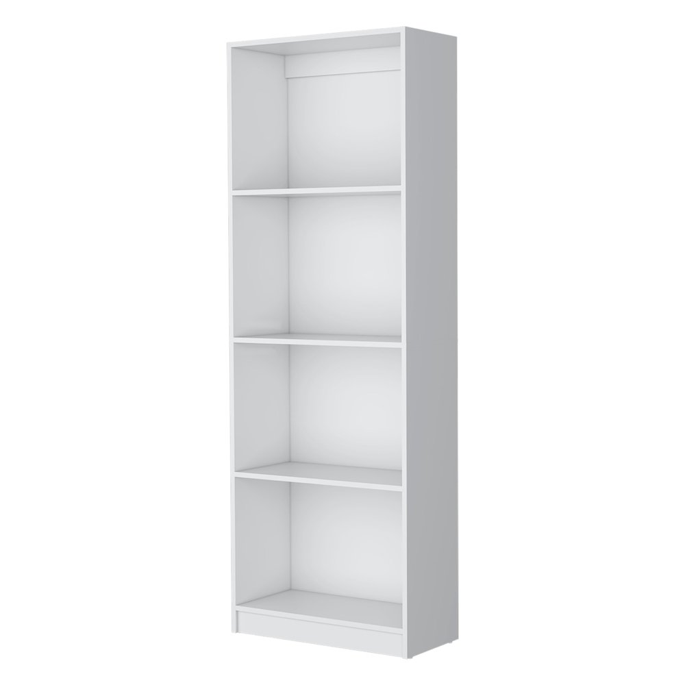 Sutton Bookcase with Tier Storage Shelves, White. Picture 1