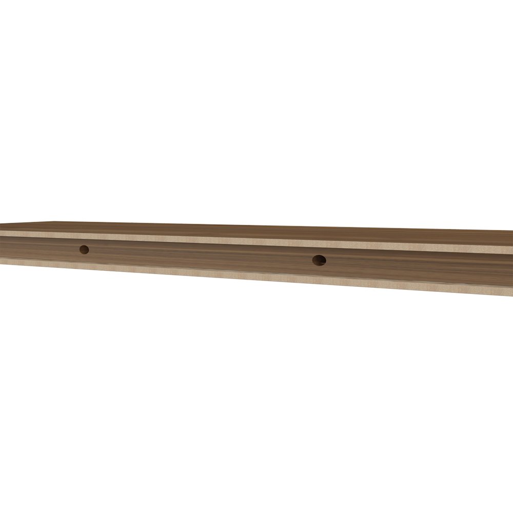 Iva Floating Shelf in Melamine x2,Mahogany. Picture 6
