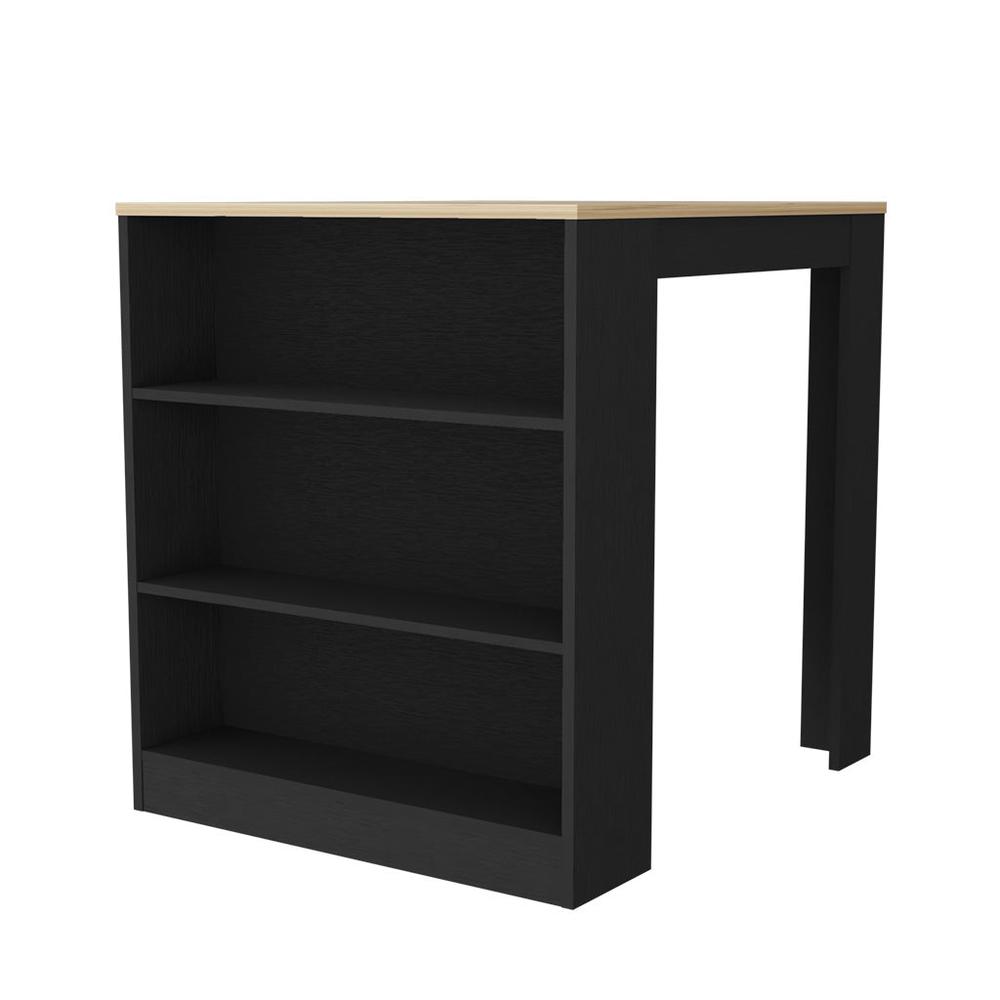 Alameda Kitchen Island, Three Drawers Concealed. Picture 5