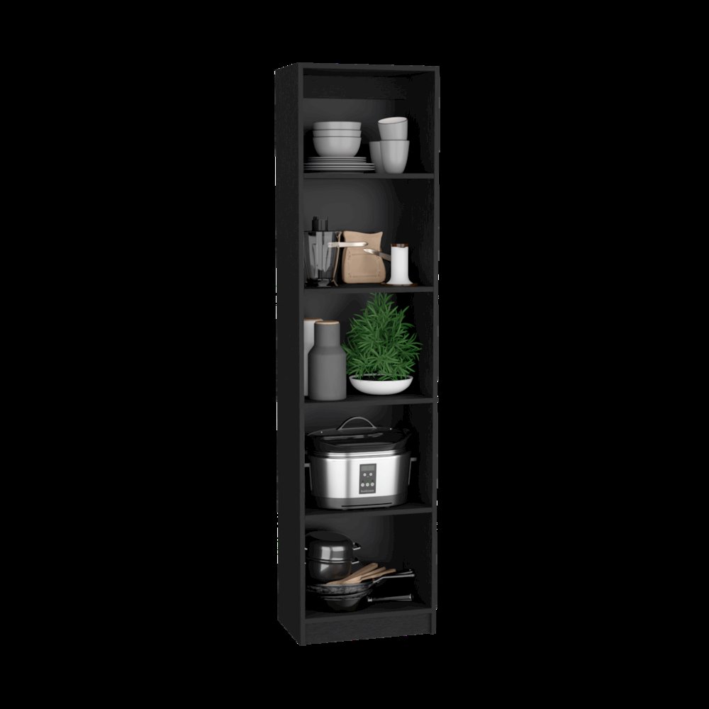 Misani 4 Piece Living Room Set with 4 Bookcases, Wenge. Picture 5