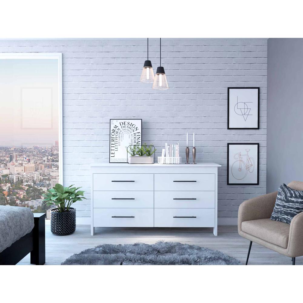 Luxor 6 Drawer Double Dresser. Picture 4