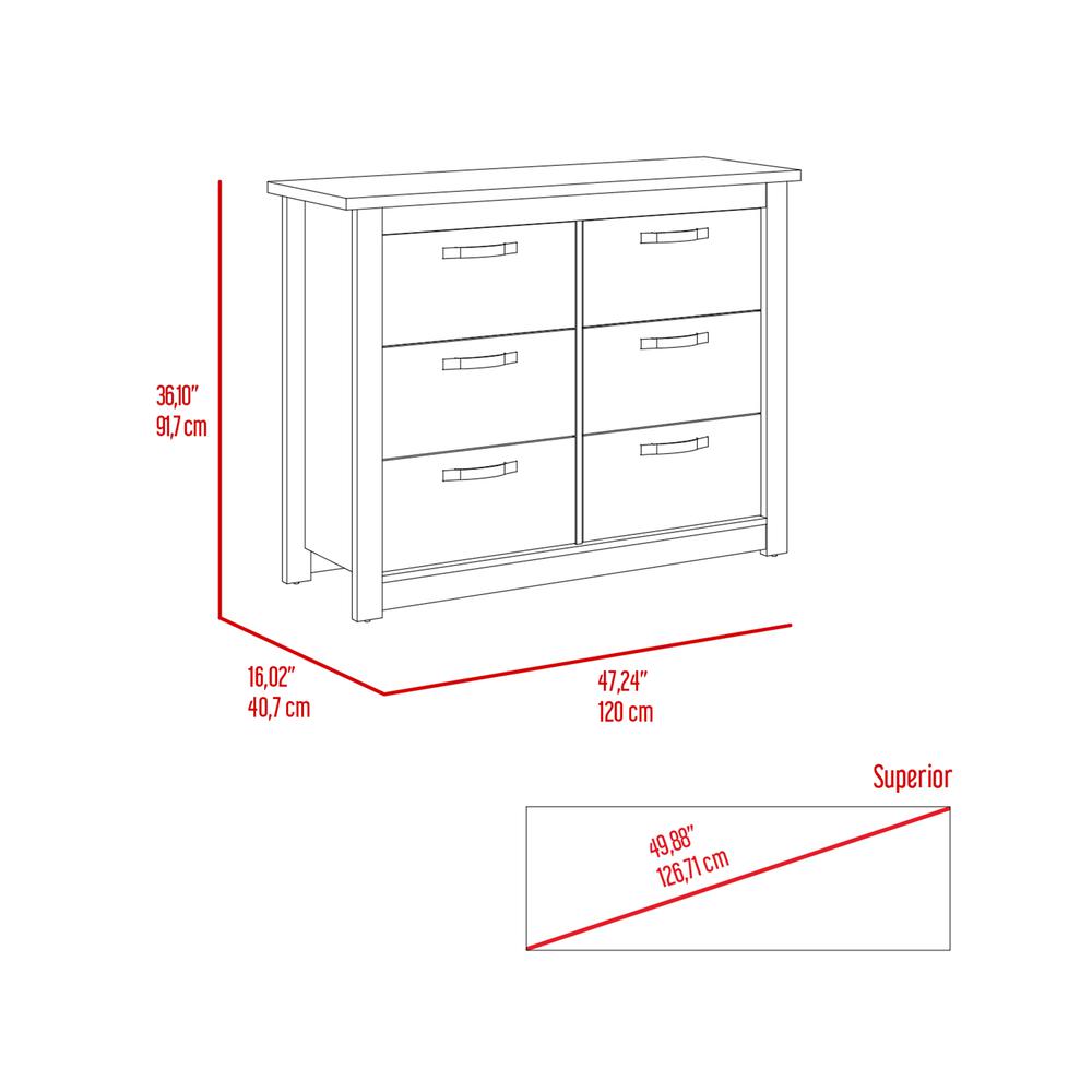 Westport Six Drawer Double Dresser. Picture 6