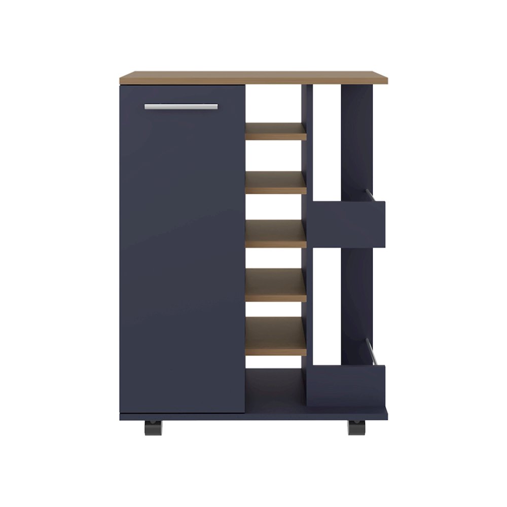 Carefree bar cabinet, bottle racks, double side shelves, modern design. Picture 1