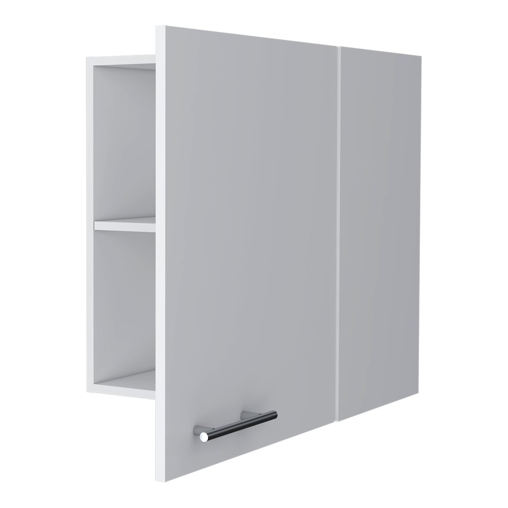 So- Hi Wall Cabinet in melamine with one door,white. Picture 5