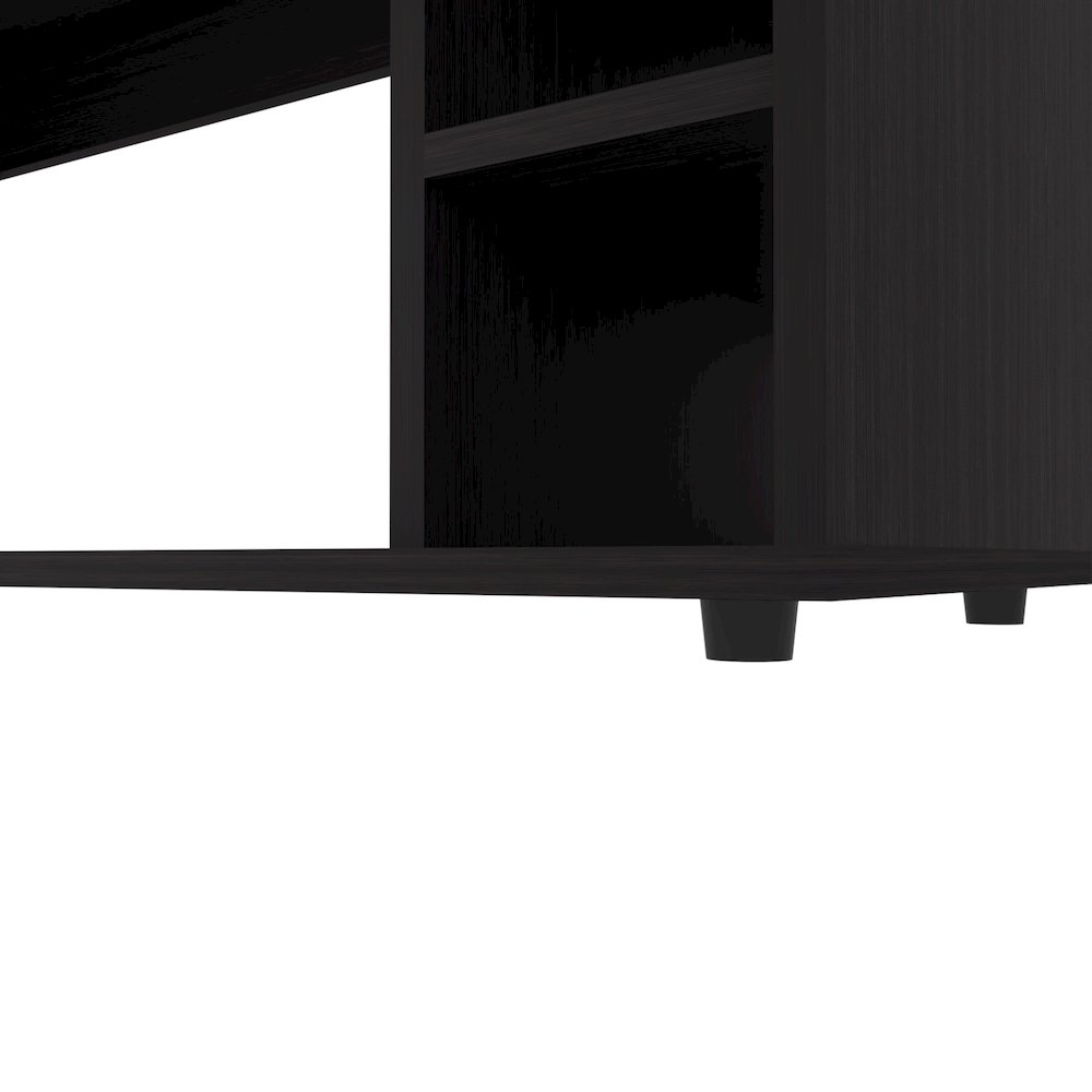 Mayo TVStand for 70" Screen with Open Storage and Melamine Finish,Wengue. Picture 7