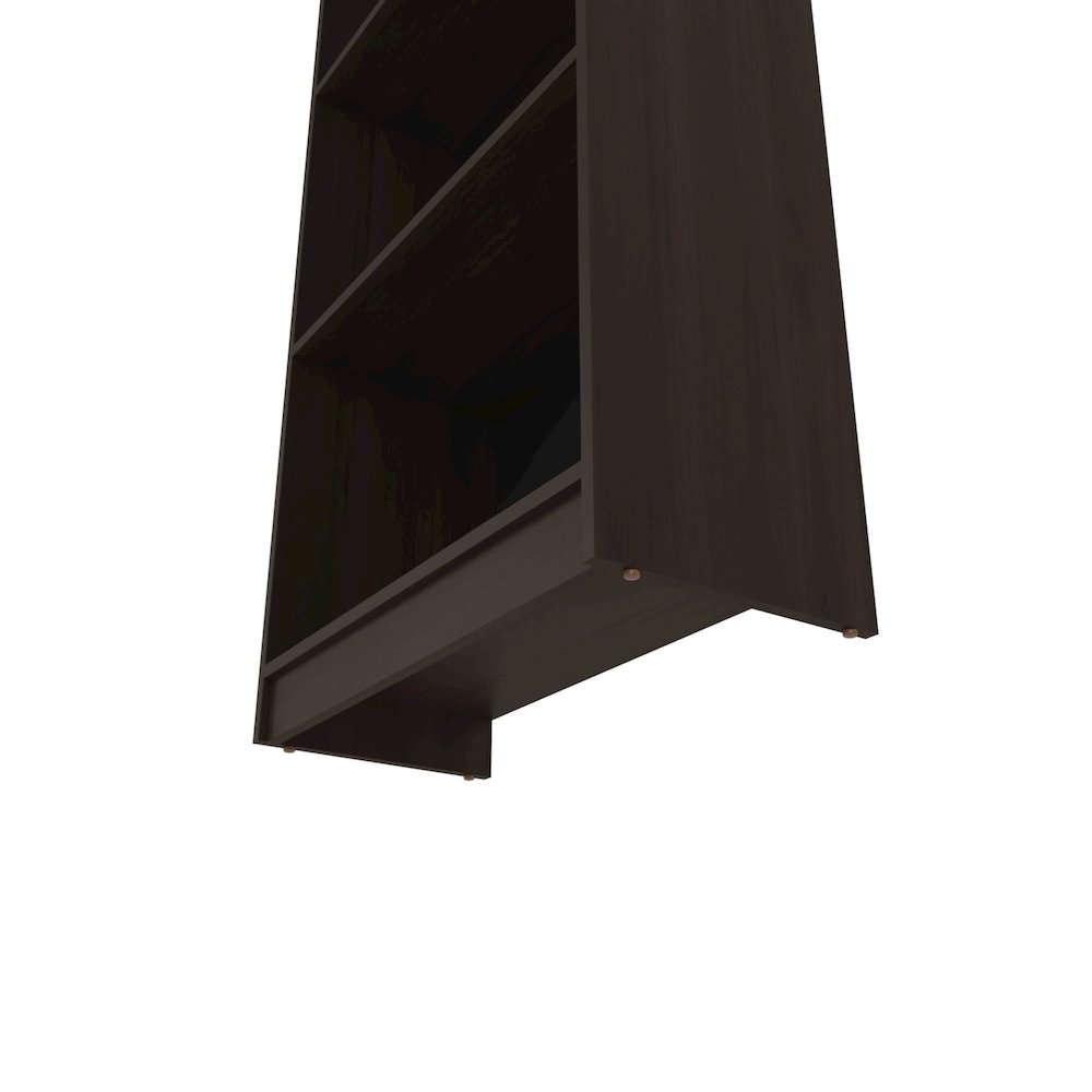 Bear Flat Bookcase with Open Storage and 4 Shelves ,Stained Walnut. Picture 7