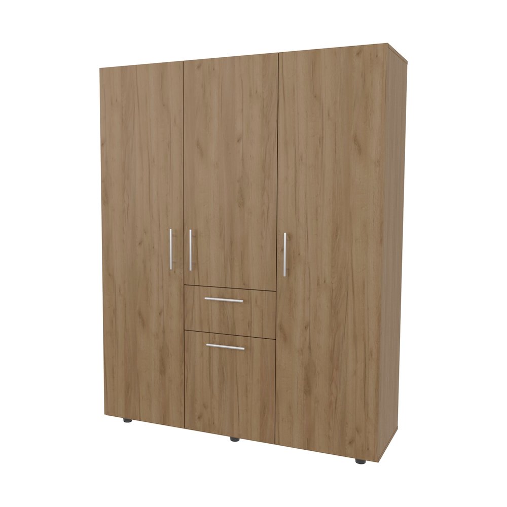 Alamo Lake Armoire Multi-storage with one Drawer, Natural Oak. Picture 1