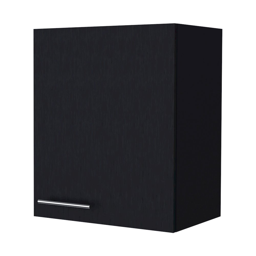 So- Hi Wall Cabinet in melamine with one door,Wenge. Picture 1