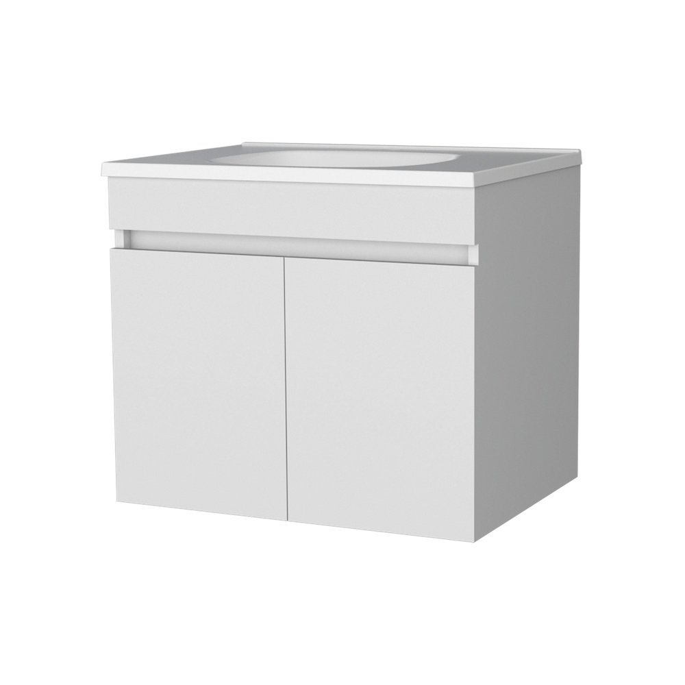 Rainbow City Vanity with 2 Doors, White. Picture 1