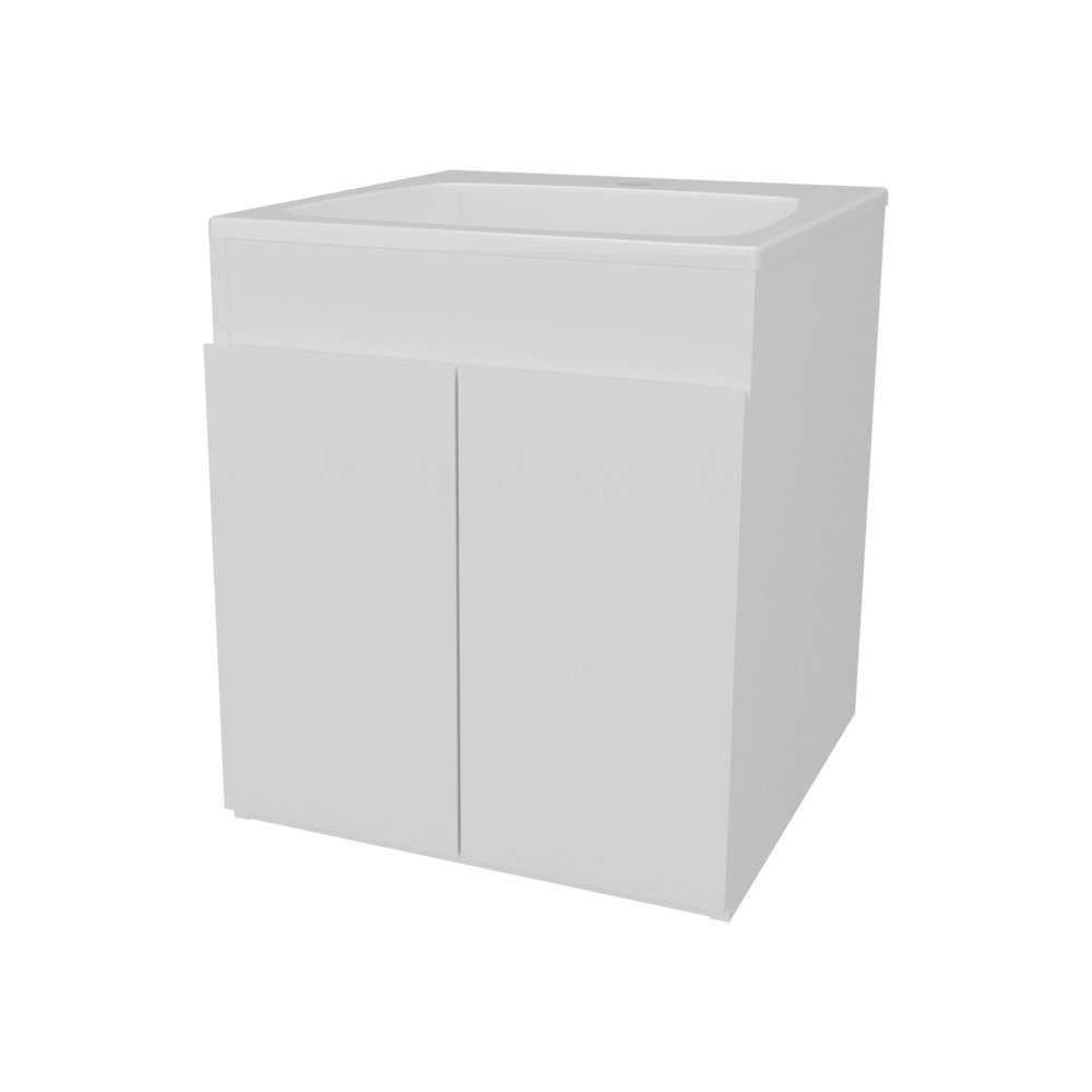 Shoshoni Bathroom Vanity with two Doors, White. Picture 1