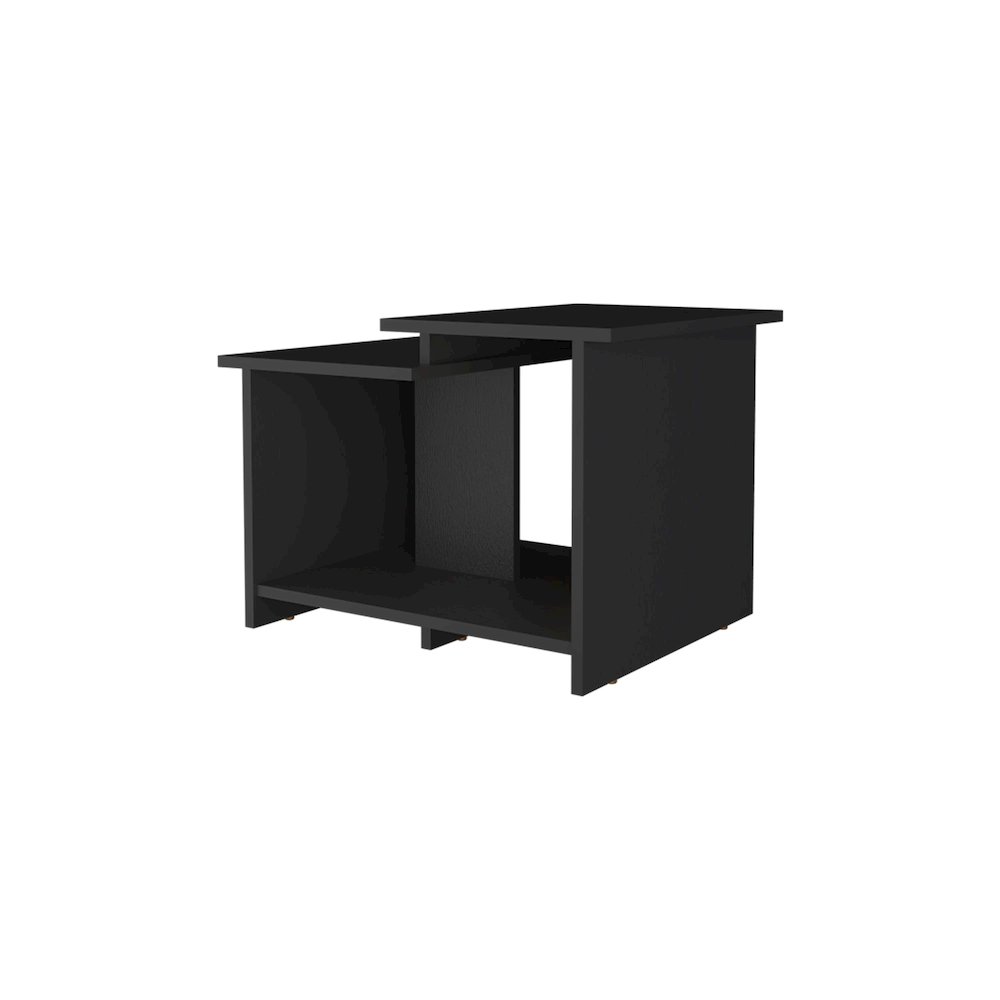 Naco Coffee Table with Open Storage, Melamine Finish, Wenge. Picture 5