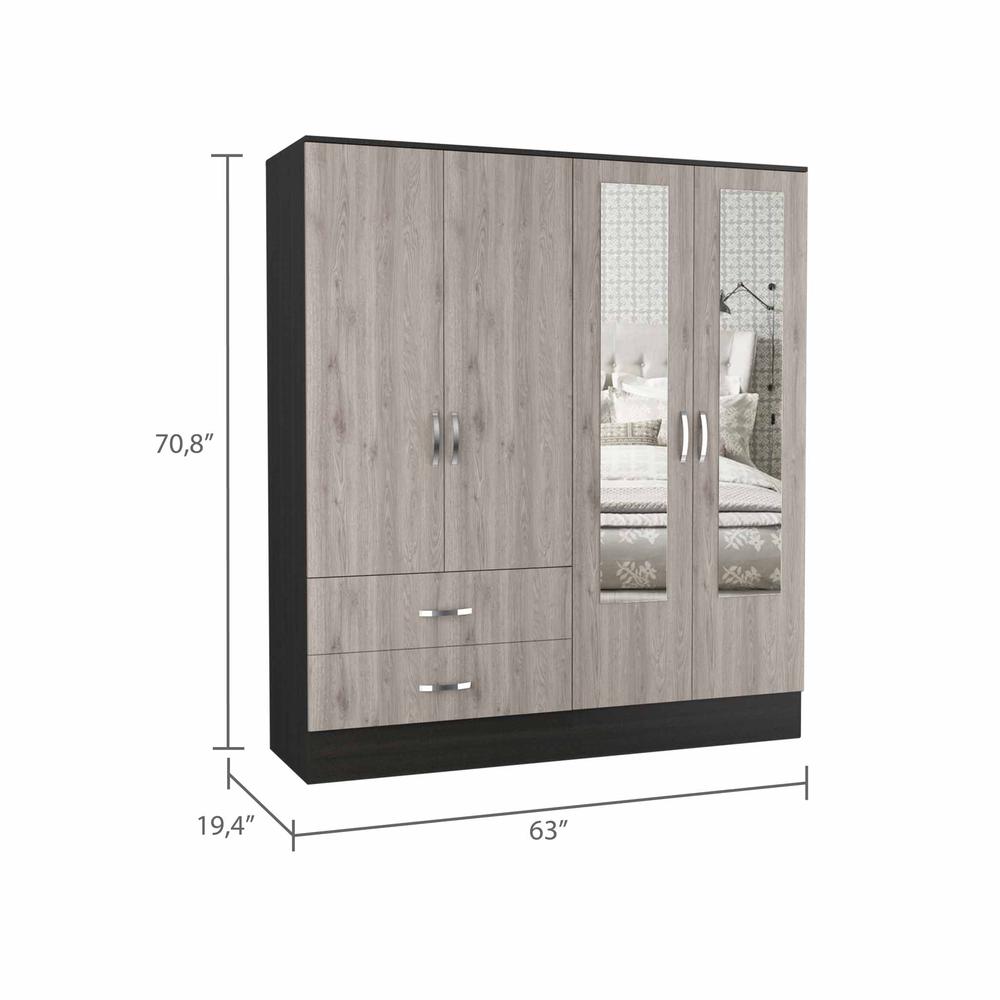 Florencia L Mirrored Armoire. Picture 3