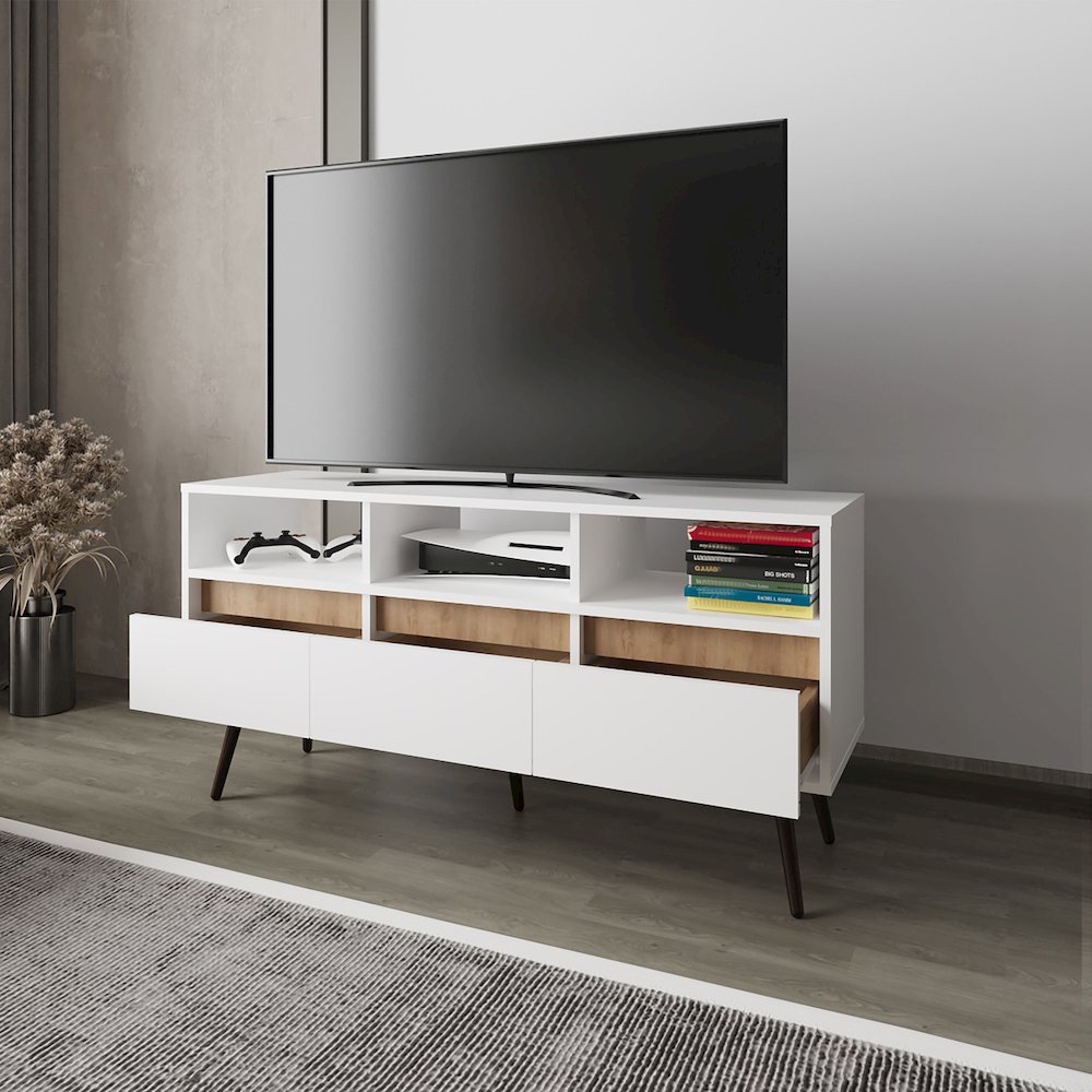 Picacho TV Stand with Multistorage, 3 Drawers and 3 Shelves. Picture 3