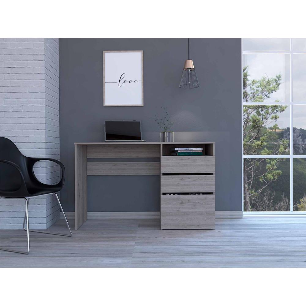 Louisiana Computer Desk with three drawers. Picture 4