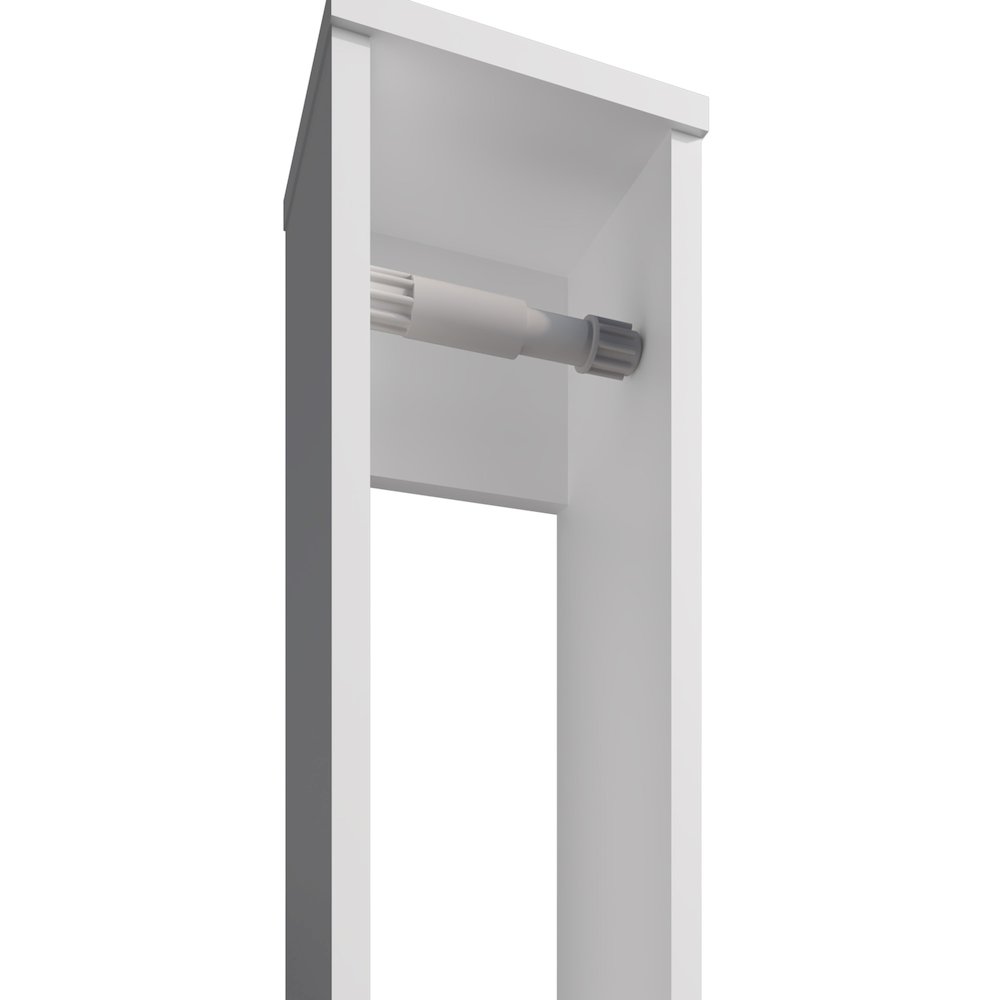 Supai Toilet Paper Holder in Melamine, White. Picture 6