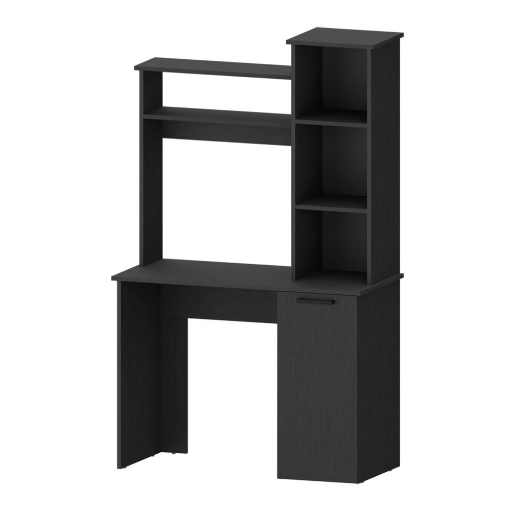 Rumford Computer Desk with Hutch and 3-Tier Storage Shelves. Picture 1