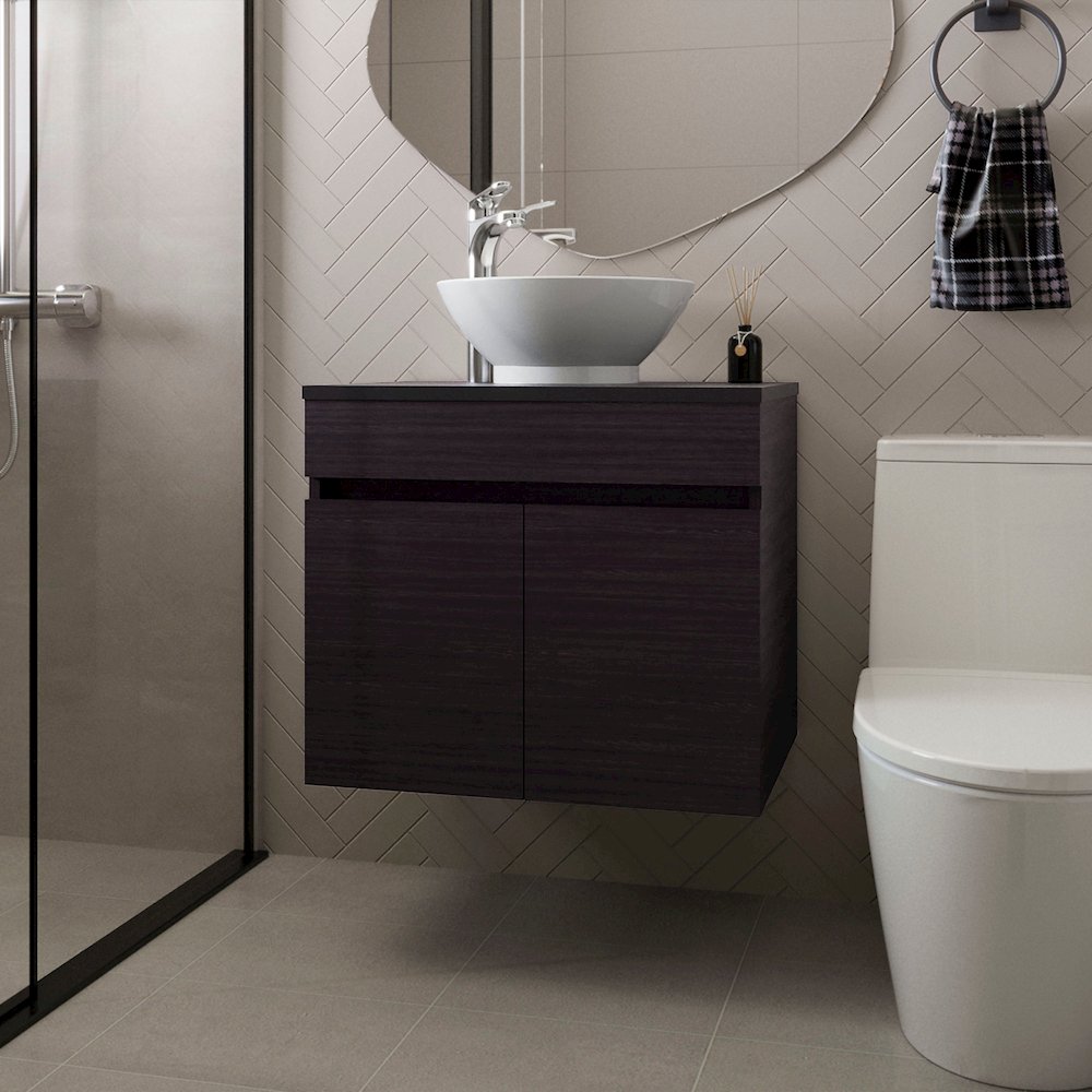 Sheridan Bathroom Vanity  with 2 Doors, Wengue. Picture 4