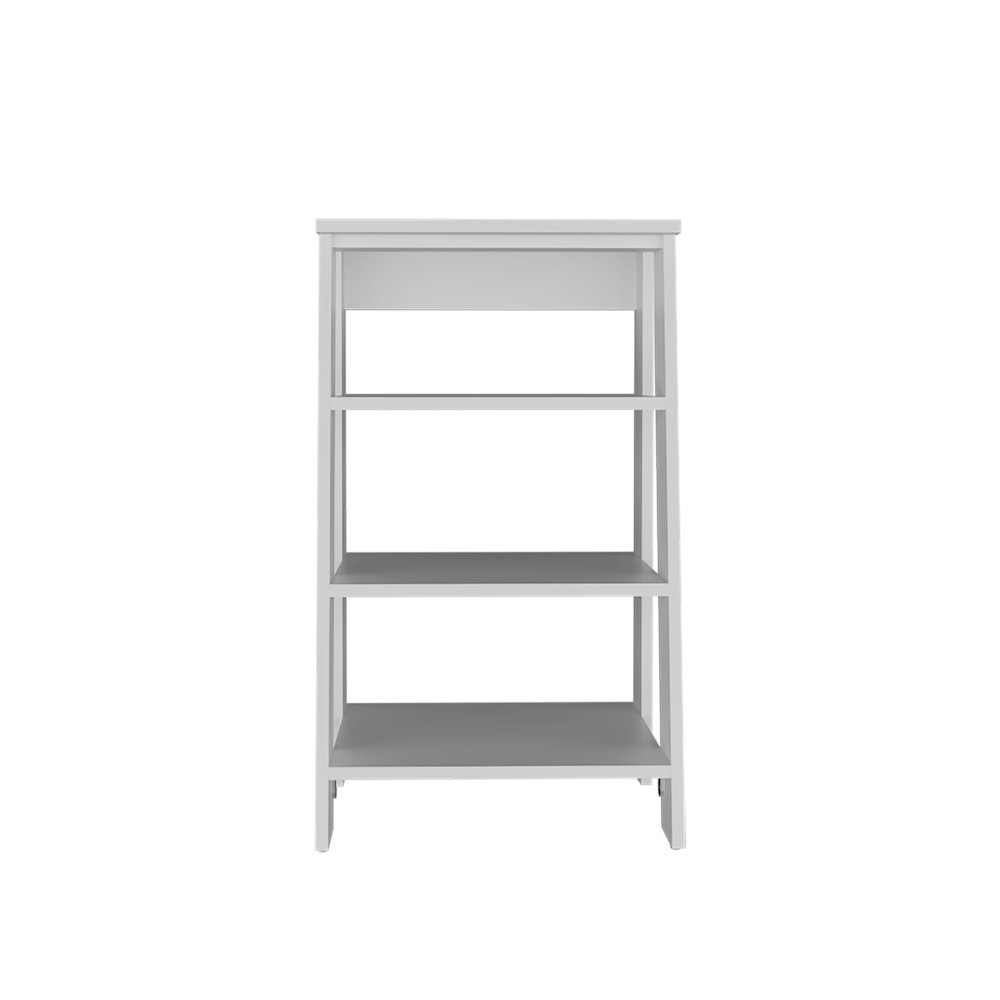 McNeal Freestanding Bathroom Shelf With Open Storage, White. Picture 1