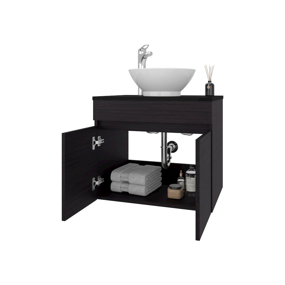 Sheridan Bathroom Vanity  with 2 Doors, Wengue. Picture 8