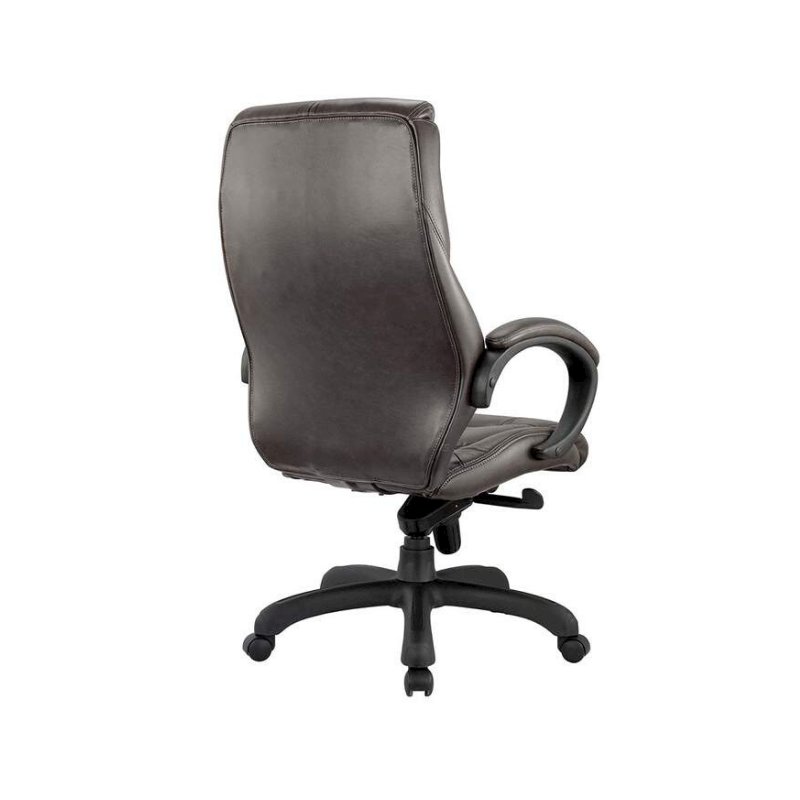 Real Leather High Back Executive Chair - Black. Picture 4