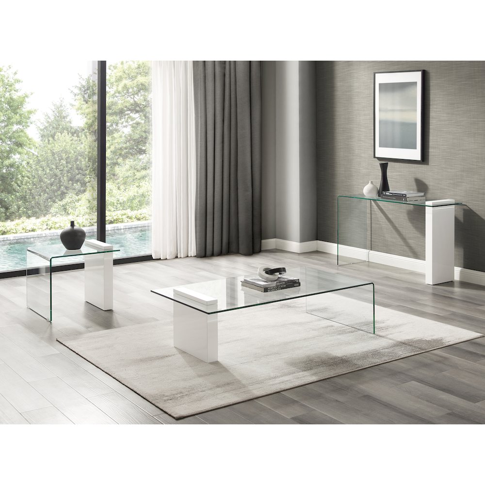 Buono Coffee Table In White High Gloss. Picture 4
