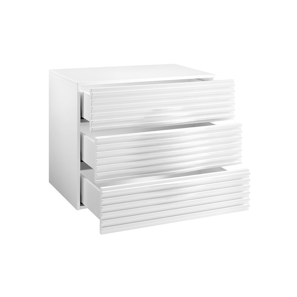 Moon Dresser In White High Gloss. Picture 5