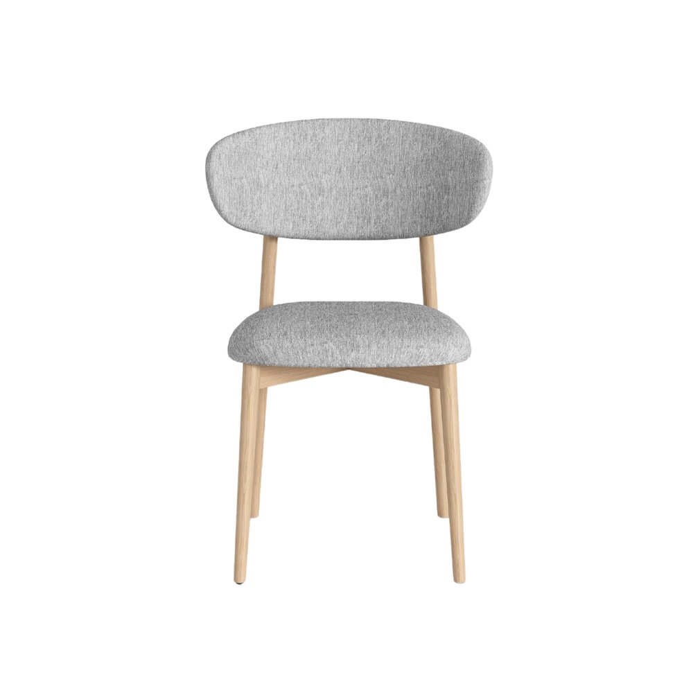 Andrea Set Of 2 Dining Chair In Beige Linen Fabric. Picture 3