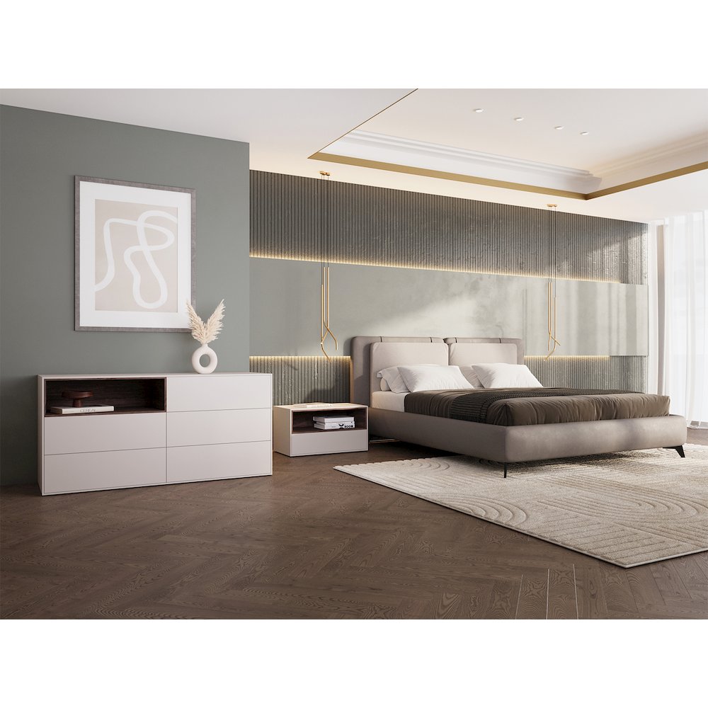 Santino Dresser In Taupe Matte. Picture 6