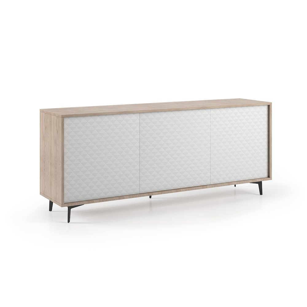 Lenox buffet in light oak melamine with storage. Picture 1